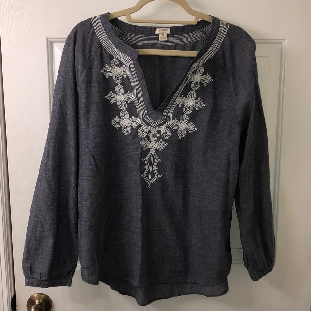 J Crew Long Sleeve Blouse